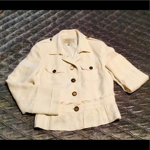 Burberry 100% Linen Jacket